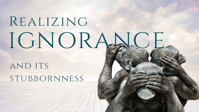 Realizing Ignorance And Its Stubbornness